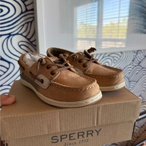 Sperry Kids Brown Moccasins